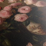 Floral 1018 Canvas Art 18" x 24" / 45 x 60 cm / Black