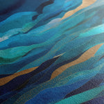 Abstract 1019 Canvas Art 16" x 16" / 40 x 40 cm / Black