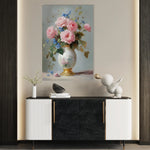 Floral 1019 Canvas Art 18" x 24" / 45 x 60 cm / Black