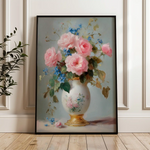 Floral 1019 Canvas Art 60 x 40 cm / Black