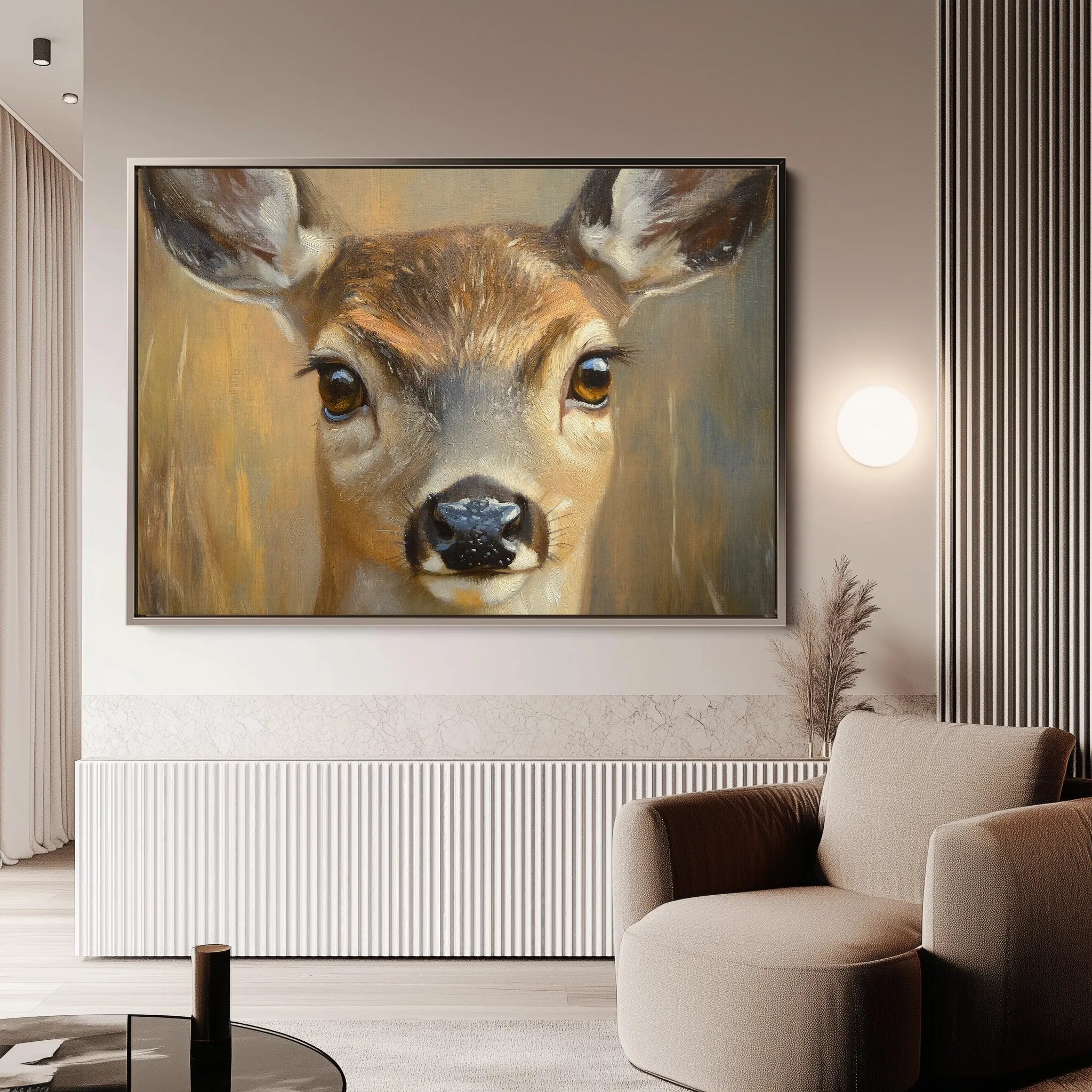 Animals 102 Canvas Art 18" x 24" / 45 x 60 cm / Black