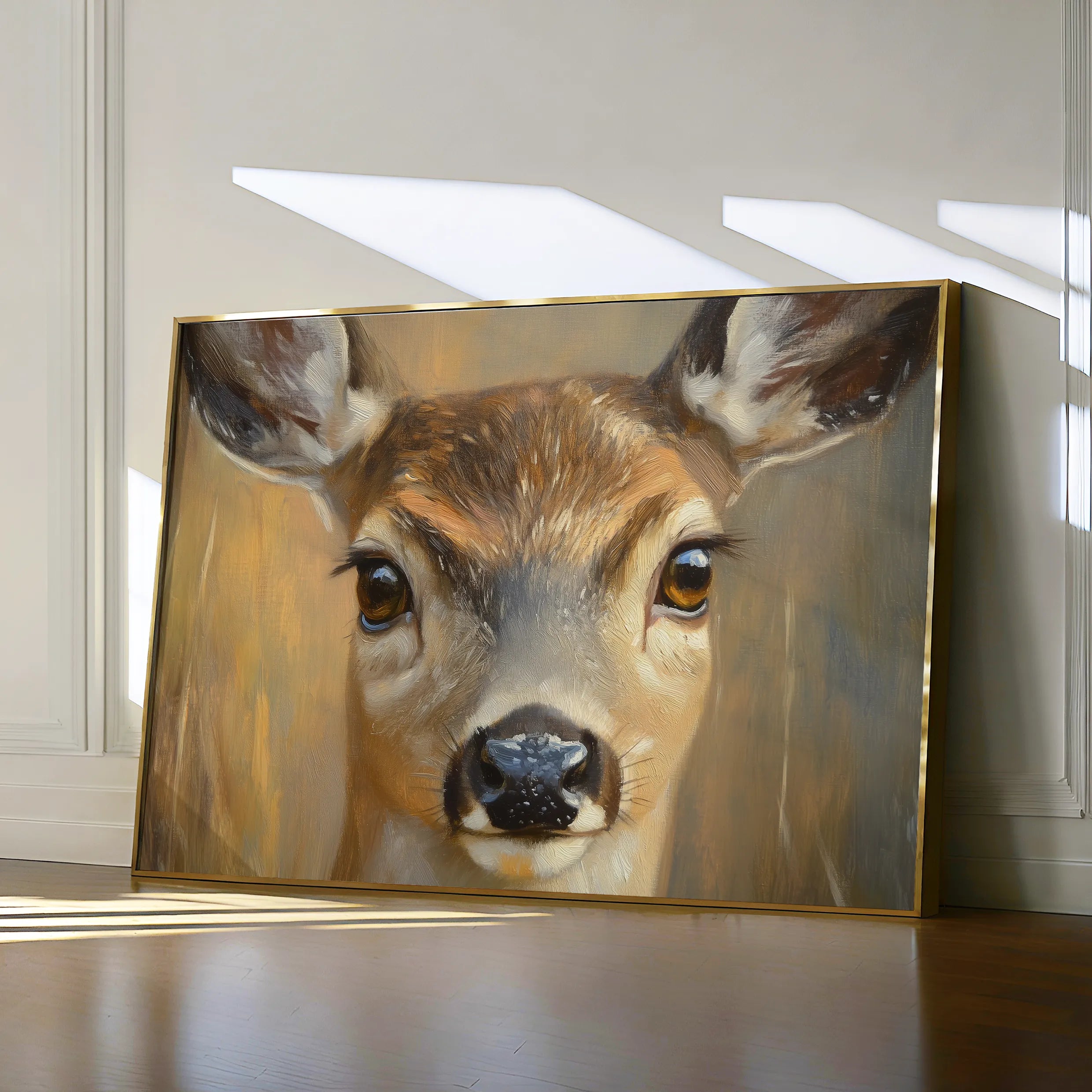 Animals 102 Canvas Art 18" x 24" / 45 x 60 cm / Black