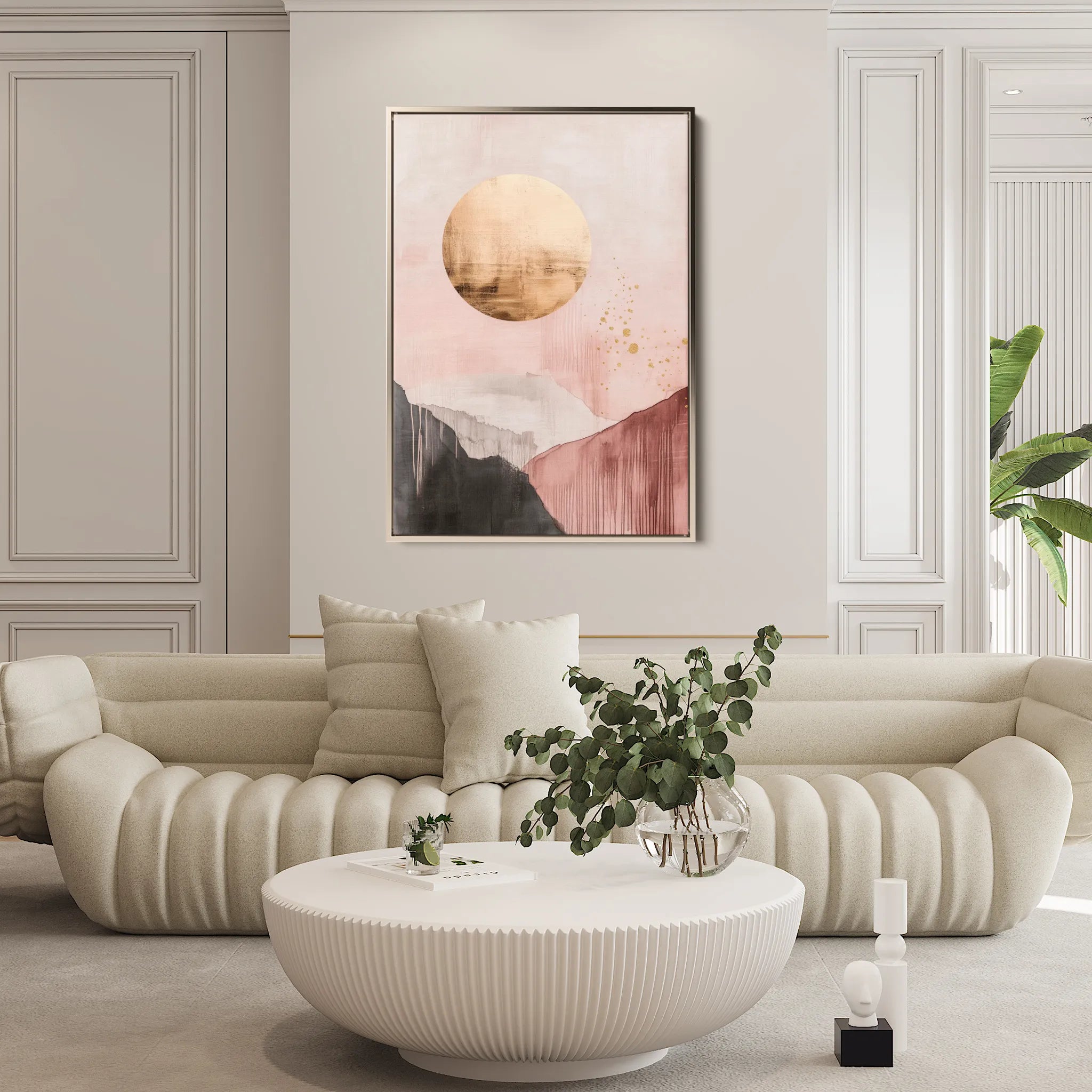 Boho 102 Canvas Art 18" x 24" / 45 x 60 cm / Black