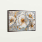 Floral 102 Canvas Art 18" x 24" / 45 x 60 cm / Black