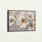 Floral 102 Canvas Art 60 x 40 cm / Black