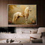 Horses 102 Canvas Art 18" x 24" / 45 x 60 cm / Black