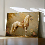 Horses 102 Canvas Art 18" x 24" / 45 x 60 cm / Black