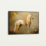 Horses 102 Canvas Art 18" x 24" / 45 x 60 cm / Black