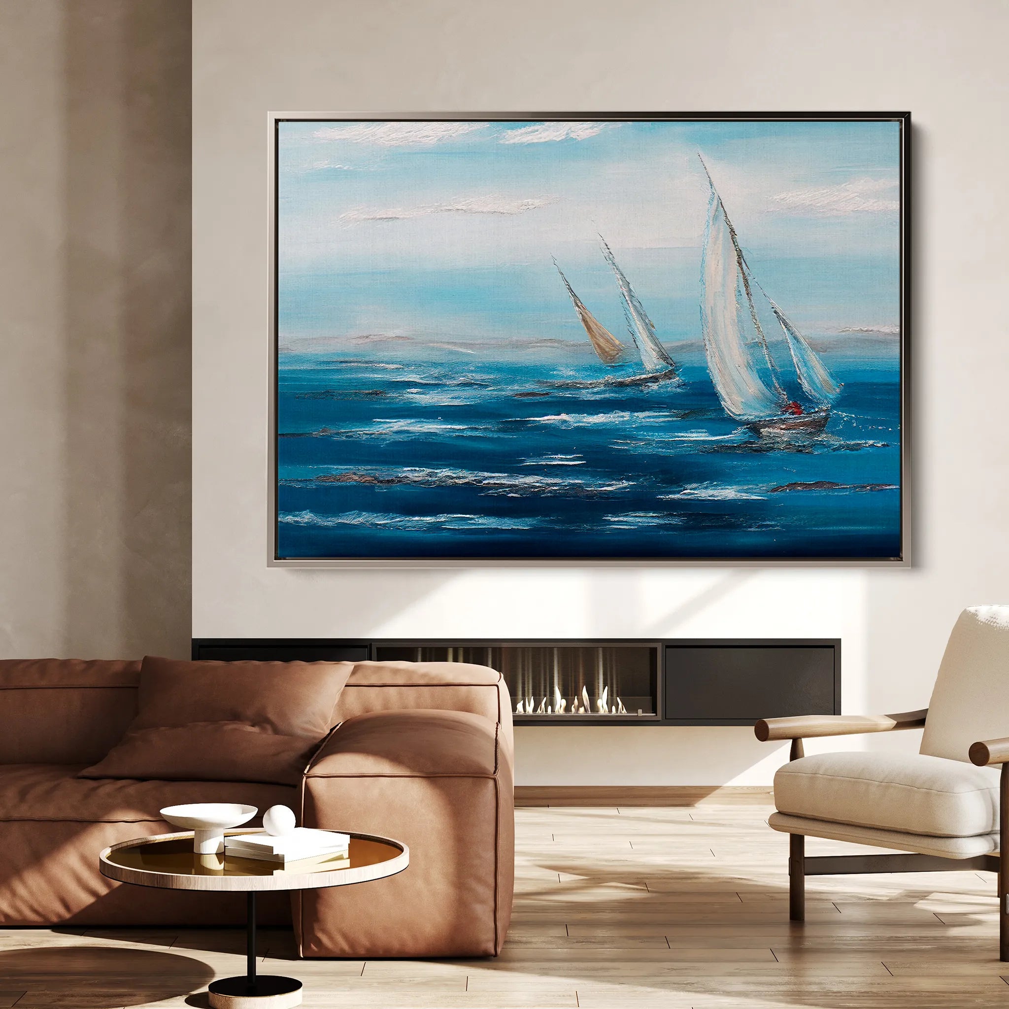 Landscape 102 Canvas Art 18" x 24" / 45 x 60 cm / Black