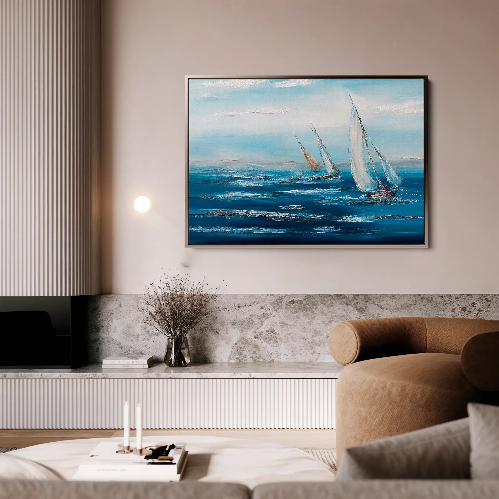 Landscape 102 Canvas Art 18" x 24" / 45 x 60 cm / Black