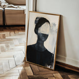 Portrait 102 Canvas Art 18" x 24" / 45 x 60 cm / Black