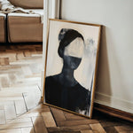Portrait 102 Canvas Art 60 x 40 cm / Black