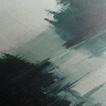 Abstract 1021 Canvas Art 16" x 16" / 40 x 40 cm / Black