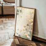 Floral 1021 Canvas Art 18" x 24" / 45 x 60 cm / Black