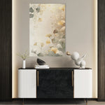 Floral 1021 Canvas Art 18" x 24" / 45 x 60 cm / Black