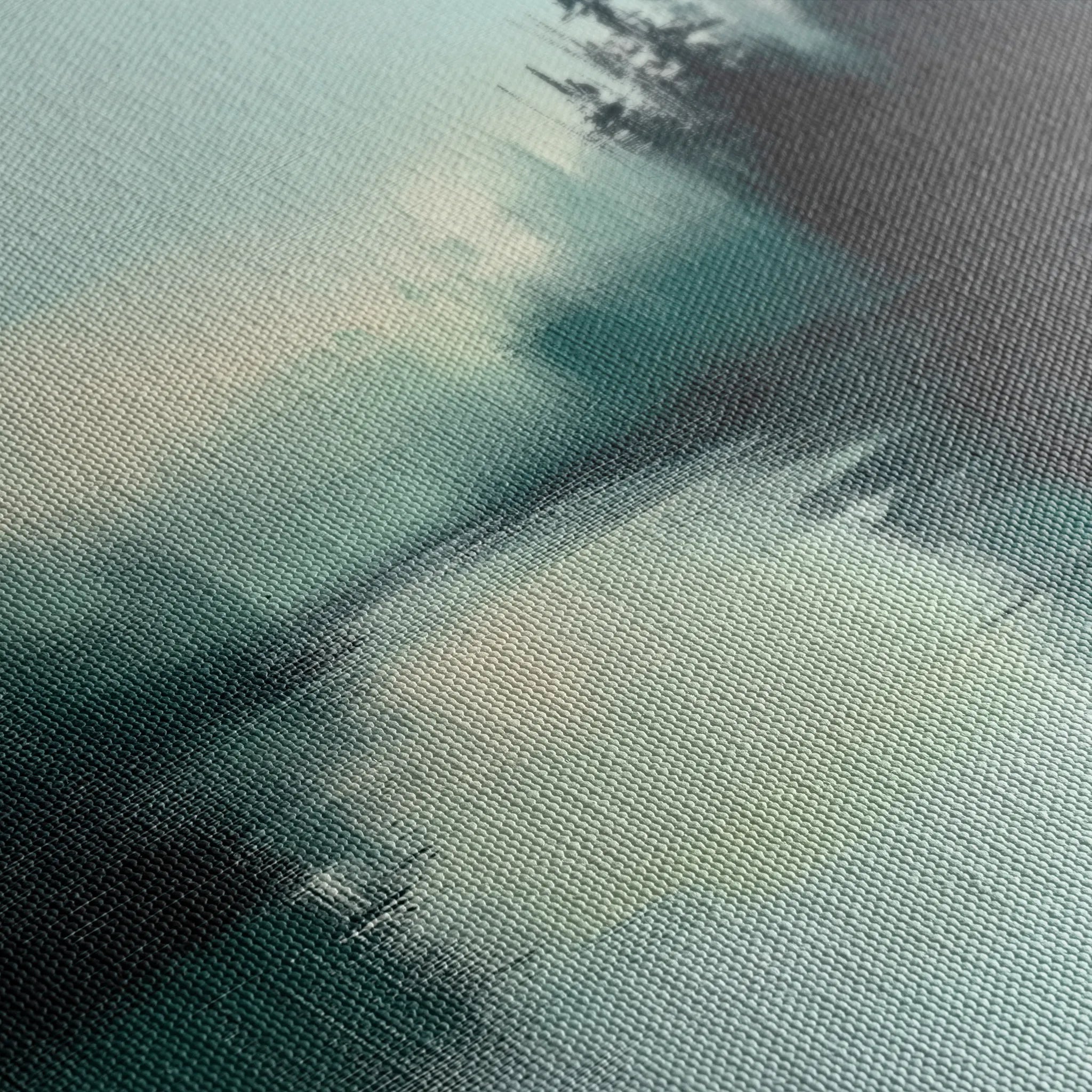 Abstract 1022 Canvas Art 16" x 16" / 40 x 40 cm / Black