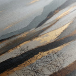 Abstract 1023 Canvas Art 16" x 16" / 40 x 40 cm / Black