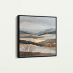 Abstract 1023 Canvas Art 60 x 60 cm / Black