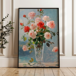 Floral 1023 Canvas Art 18" x 24" / 45 x 60 cm / Black