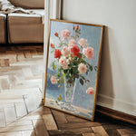 Floral 1023 Canvas Art 18" x 24" / 45 x 60 cm / Black