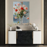 Floral 1023 Canvas Art 18" x 24" / 45 x 60 cm / Black