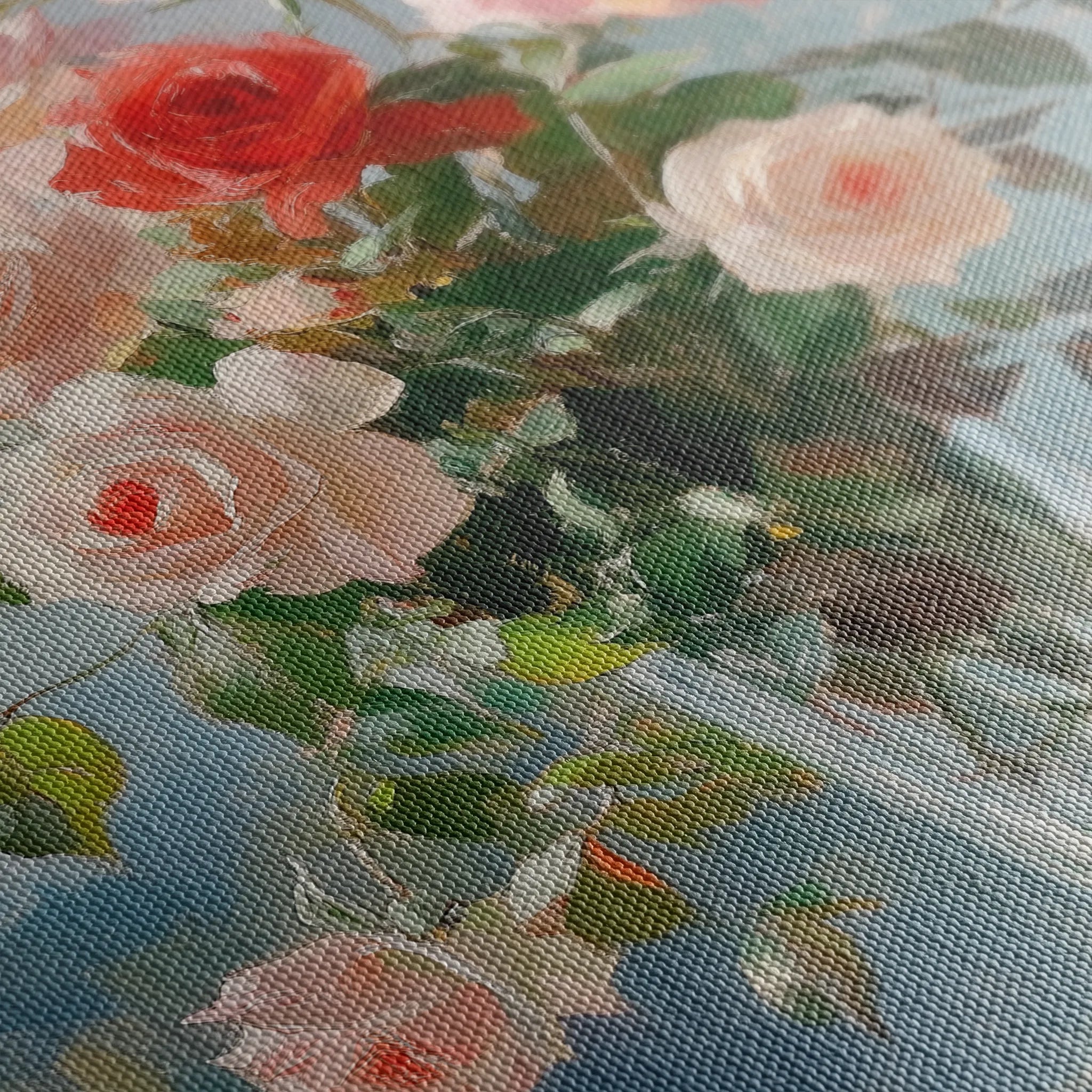 Floral 1023 Canvas Art 18" x 24" / 45 x 60 cm / Black