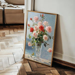 Floral 1023 Canvas Art 60 x 40 cm / Black