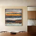 Abstract 1024 Canvas Art 16" x 16" / 40 x 40 cm / Black