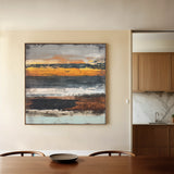 Abstract 1024 Canvas Art 16" x 16" / 40 x 40 cm / Black