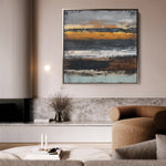 Abstract 1024 Canvas Art 16" x 16" / 40 x 40 cm / Black