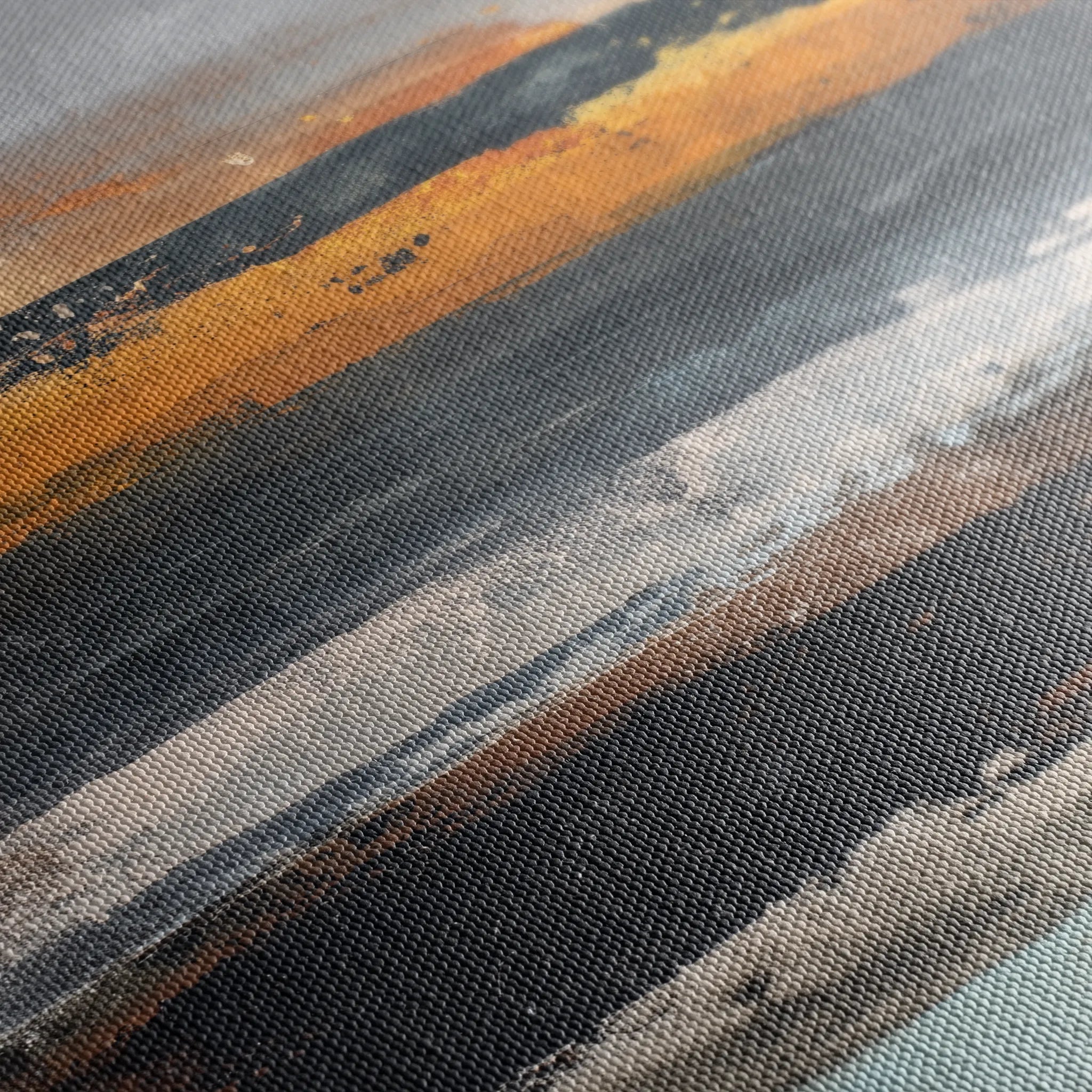 Abstract 1024 Canvas Art 16" x 16" / 40 x 40 cm / Black