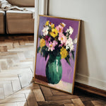 Floral 1024 Canvas Art 18" x 24" / 45 x 60 cm / Black