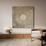 Abstract 1025 Canvas Art 60 x 60 cm / Black