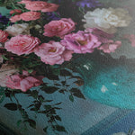 Floral 1025 Canvas Art 18" x 24" / 45 x 60 cm / Black