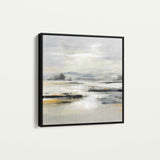 Abstract 1026 Canvas Art 16" x 16" / 40 x 40 cm / Black