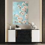Floral 1026 Canvas Art 18" x 24" / 45 x 60 cm / Black