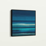 Abstract 1027 Canvas Art 16" x 16" / 40 x 40 cm / Black