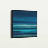 Abstract 1027 Canvas Art 16" x 16" / 40 x 40 cm / Black