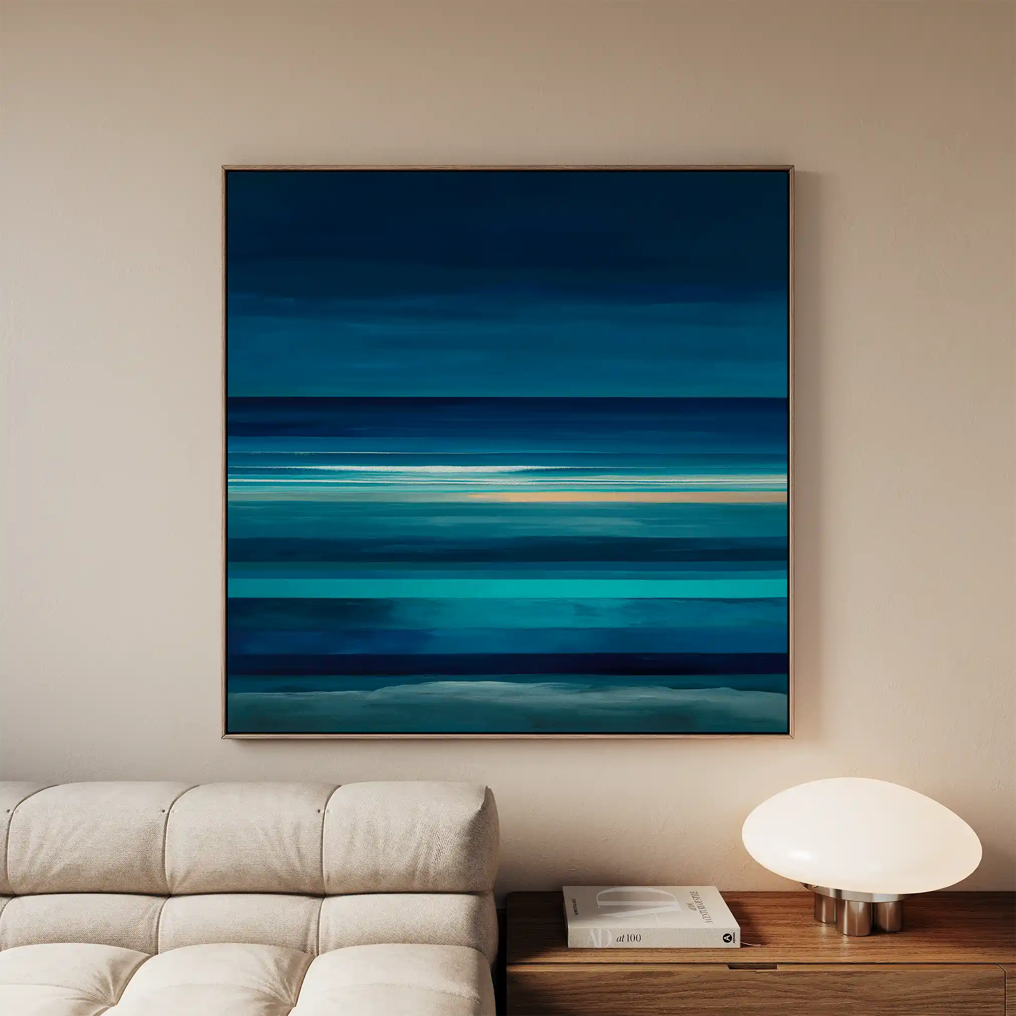 Abstract 1027 Canvas Art 60 x 60 cm / Black