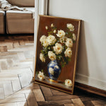 Floral 1027 Canvas Art 18" x 24" / 45 x 60 cm / Black