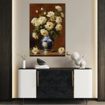 Floral 1027 Canvas Art 18" x 24" / 45 x 60 cm / Black