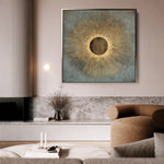 Abstract 1028 Canvas Art 60 x 60 cm / Black