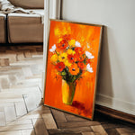 Floral 1028 Canvas Art 18" x 24" / 45 x 60 cm / Black