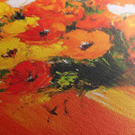 Floral 1028 Canvas Art 18" x 24" / 45 x 60 cm / Black
