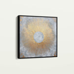 Abstract 1029 Canvas Art 16" x 16" / 40 x 40 cm / Black