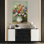 Floral 1029 Canvas Art 18" x 24" / 45 x 60 cm / Black