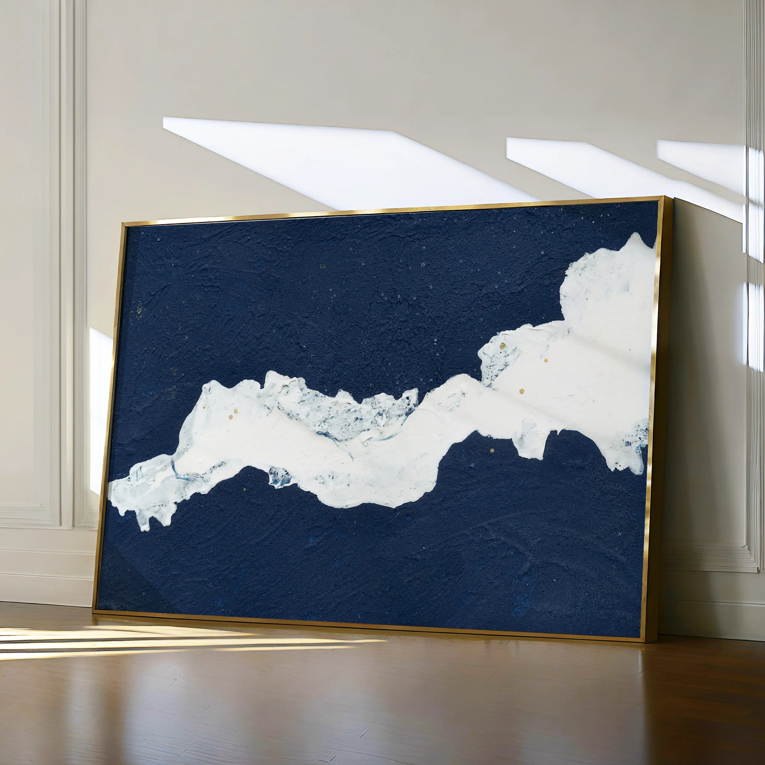 Abstract 103 Canvas Art 18" x 24" / 45 x 60 cm / Black