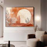 Boho 103 Canvas Art 18" x 24" / 45 x 60 cm / Black
