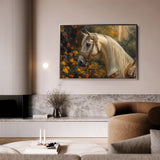 Horses 103 Canvas Art 18" x 24" / 45 x 60 cm / Black
