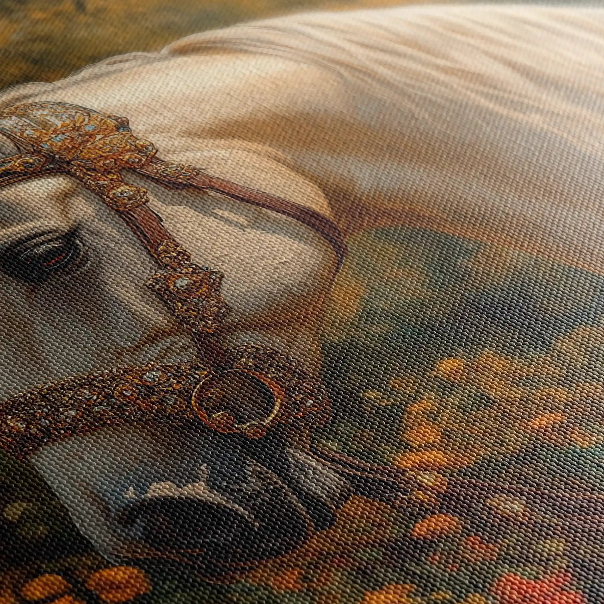 Horses 103 Canvas Art 60 x 40 cm / Black